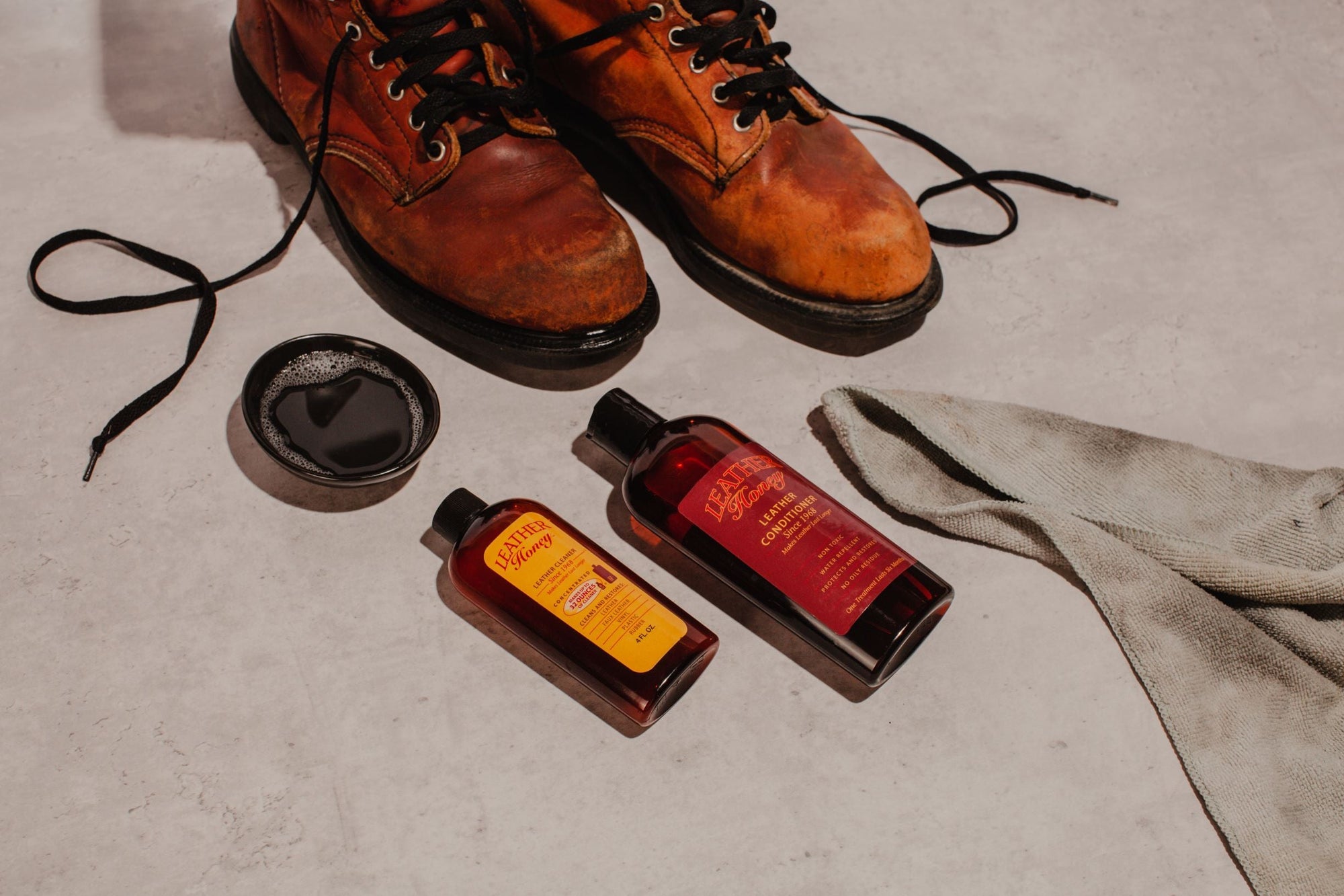 leather water damage