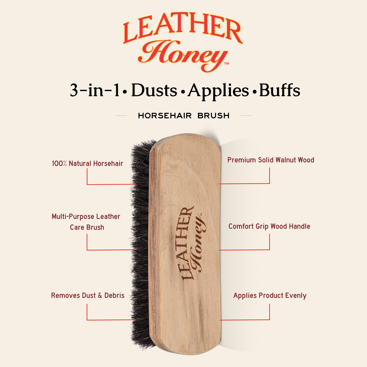 Premium Horsehair Brush