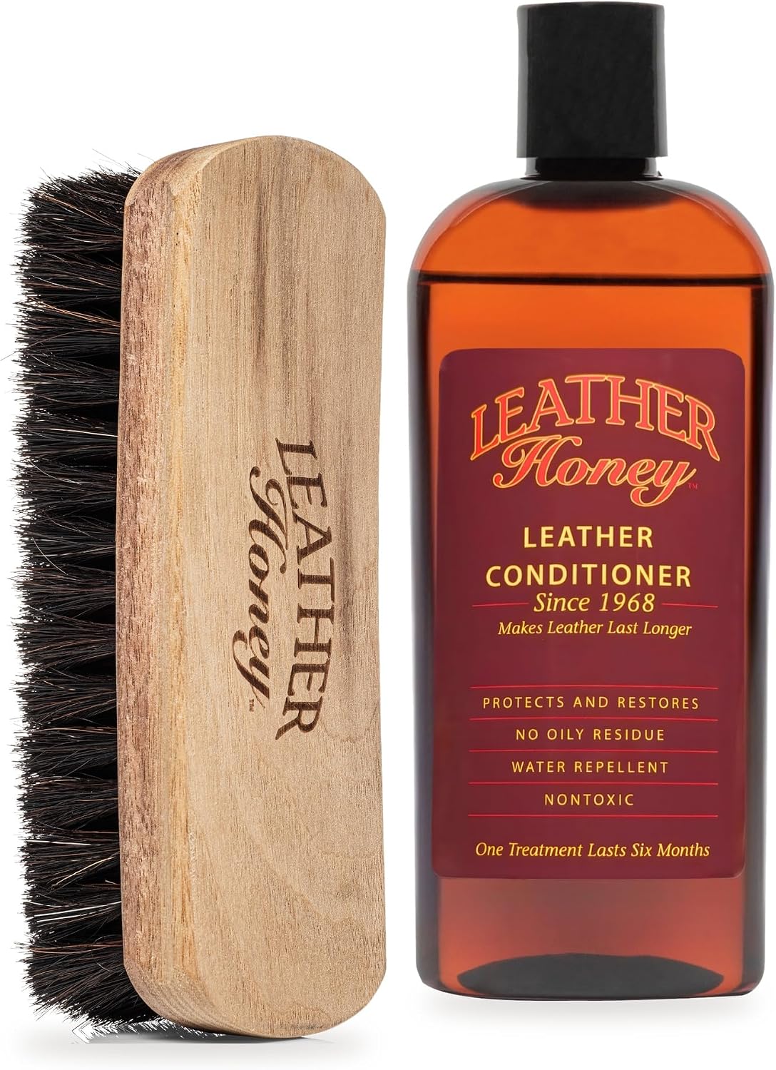 Leather Conditioner & Premium Horsehair Brush