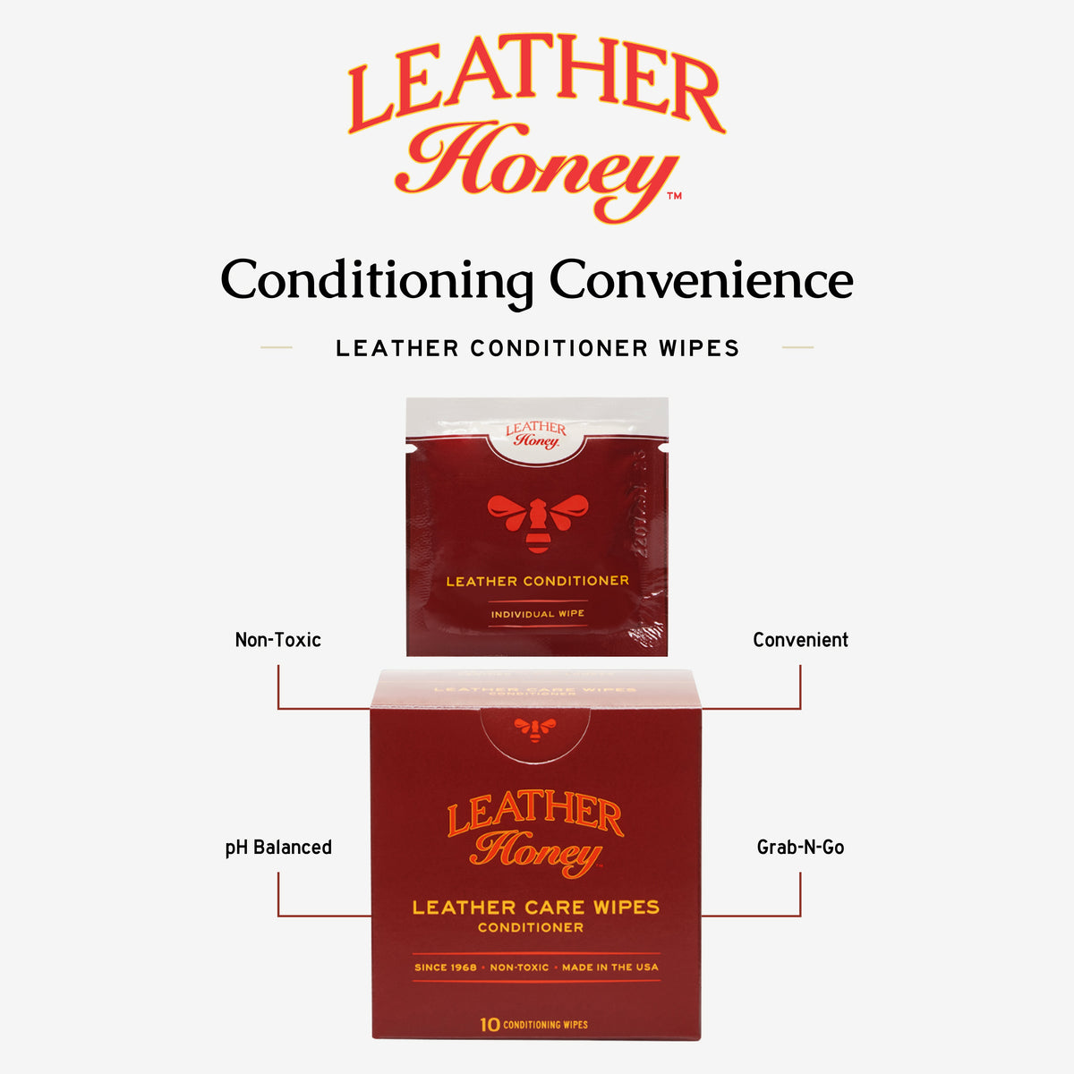 Leather Care Wipes (10 Pack)