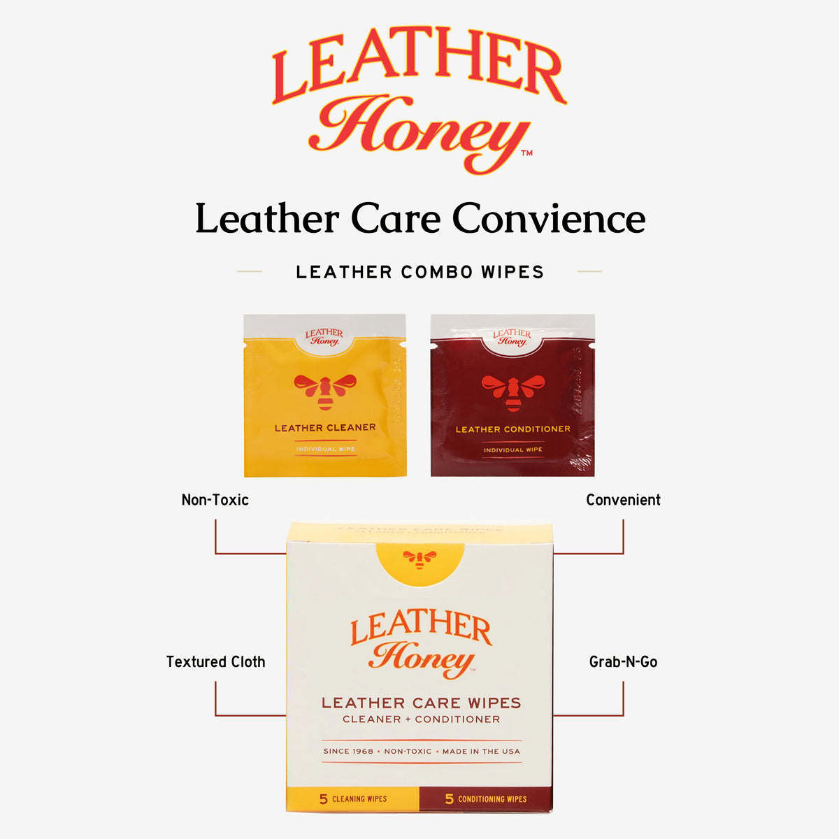 Leather Care Wipes (10 Pack)
